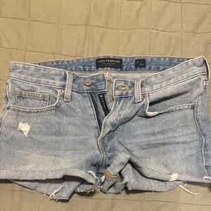 Lucky Brand Distressed Blue Denim Shorts